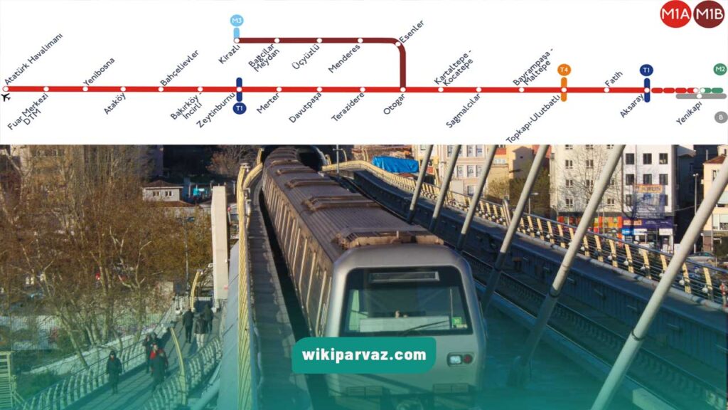 خط M1 مترو استانبول، مورد علاقه گردشگران